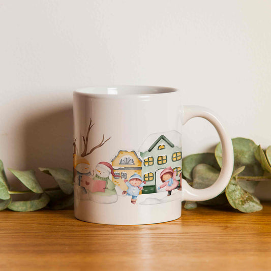 Zimní pohádkový hrnek s křečkem